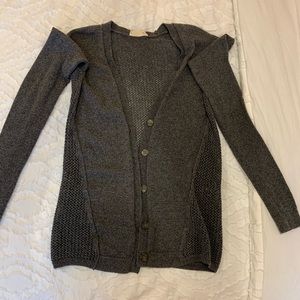 Gray Knitted Hollister Cardigan
